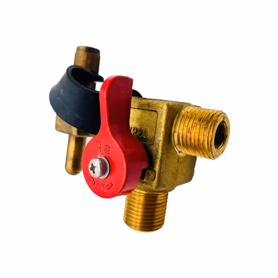 G1/2 Brass Three-Way Filling Angle Valve Wall Mount One Into Two out Water Cleaning Sprayer Bathroom Accessories
