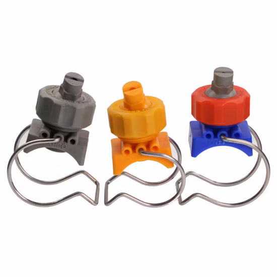 フラットファン調整可能なスプレーチップクランプ水スプレーノズル